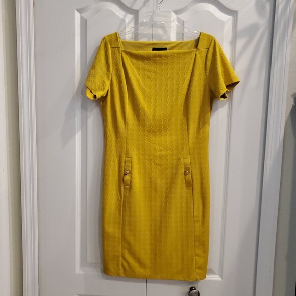 Stella & Julie Square Neckline Knee Length Dress Size 12 - Picture 1 of 5